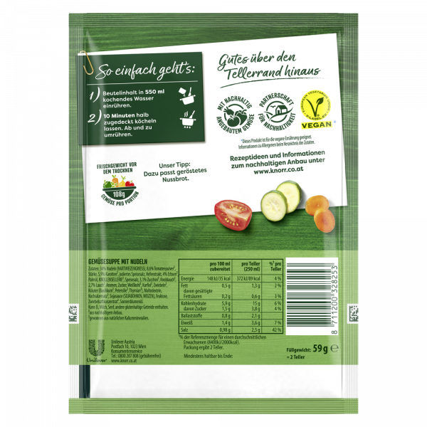 Knorr Kaiser Teller Minestrone, 3 Teller, 1 Packung